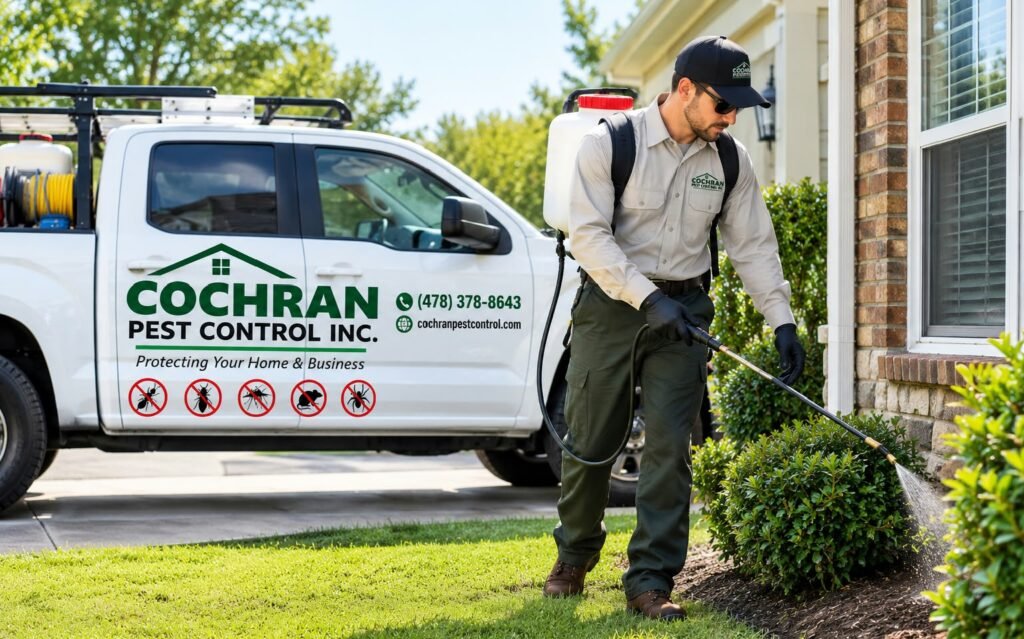 Cochran Pest Control Inc. service vehicle in Cochran GA